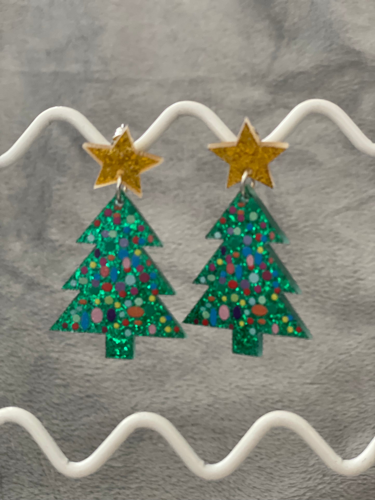 Acrylic Glitter Trees