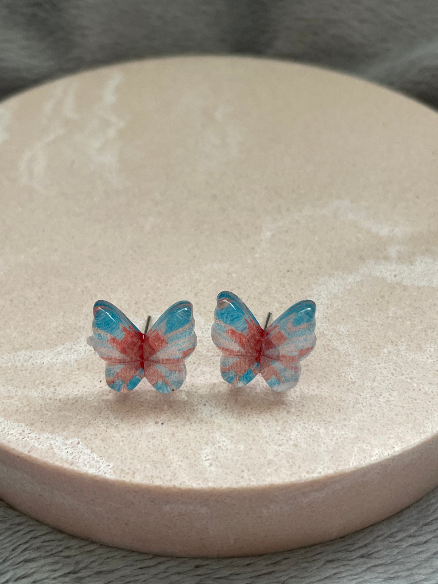 Orange and blue butterfly