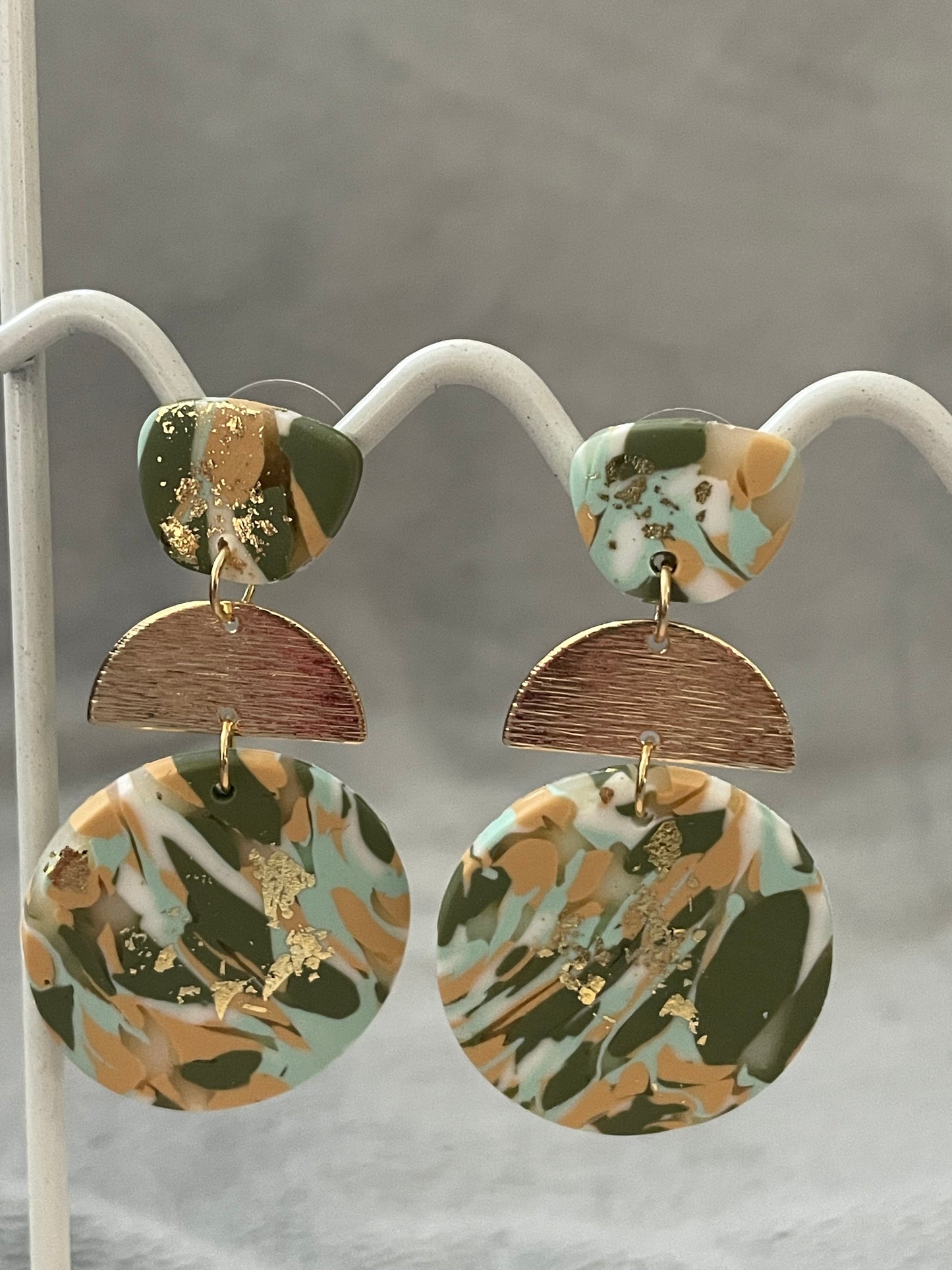Semi circle and round Dangles