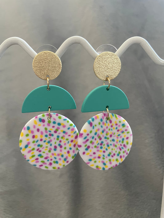 Teal, gold and rainbows