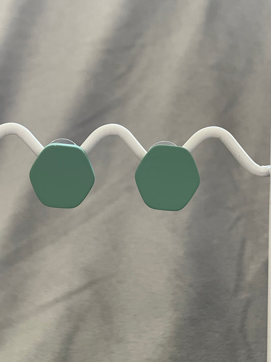 Hexagonal Green Studs