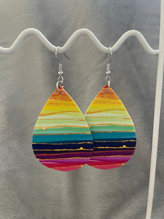 Rainbow tear drops