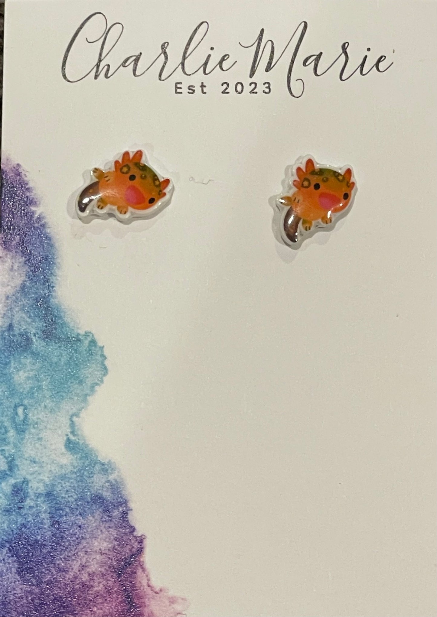 Orange axolotl