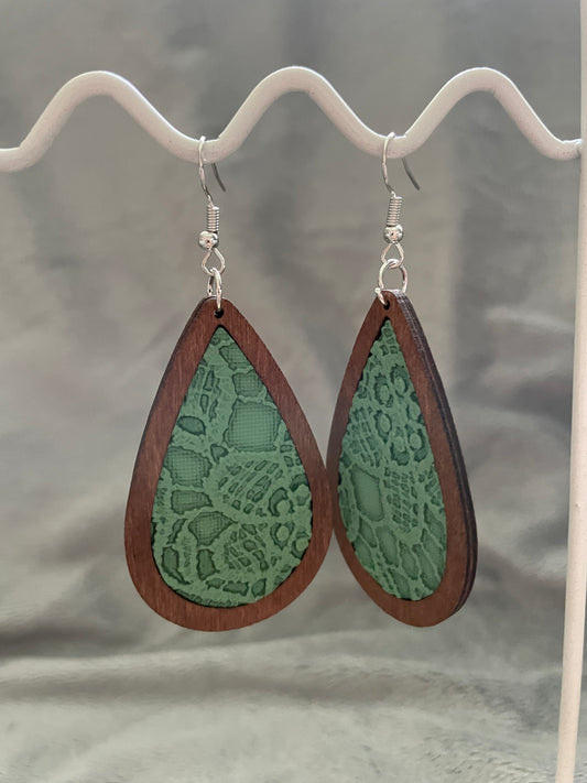 Timber and lace dangles