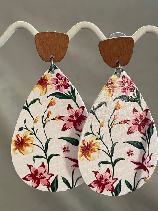 Floral tear drops
