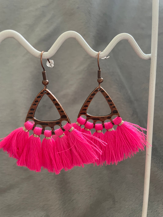 Pink tassel