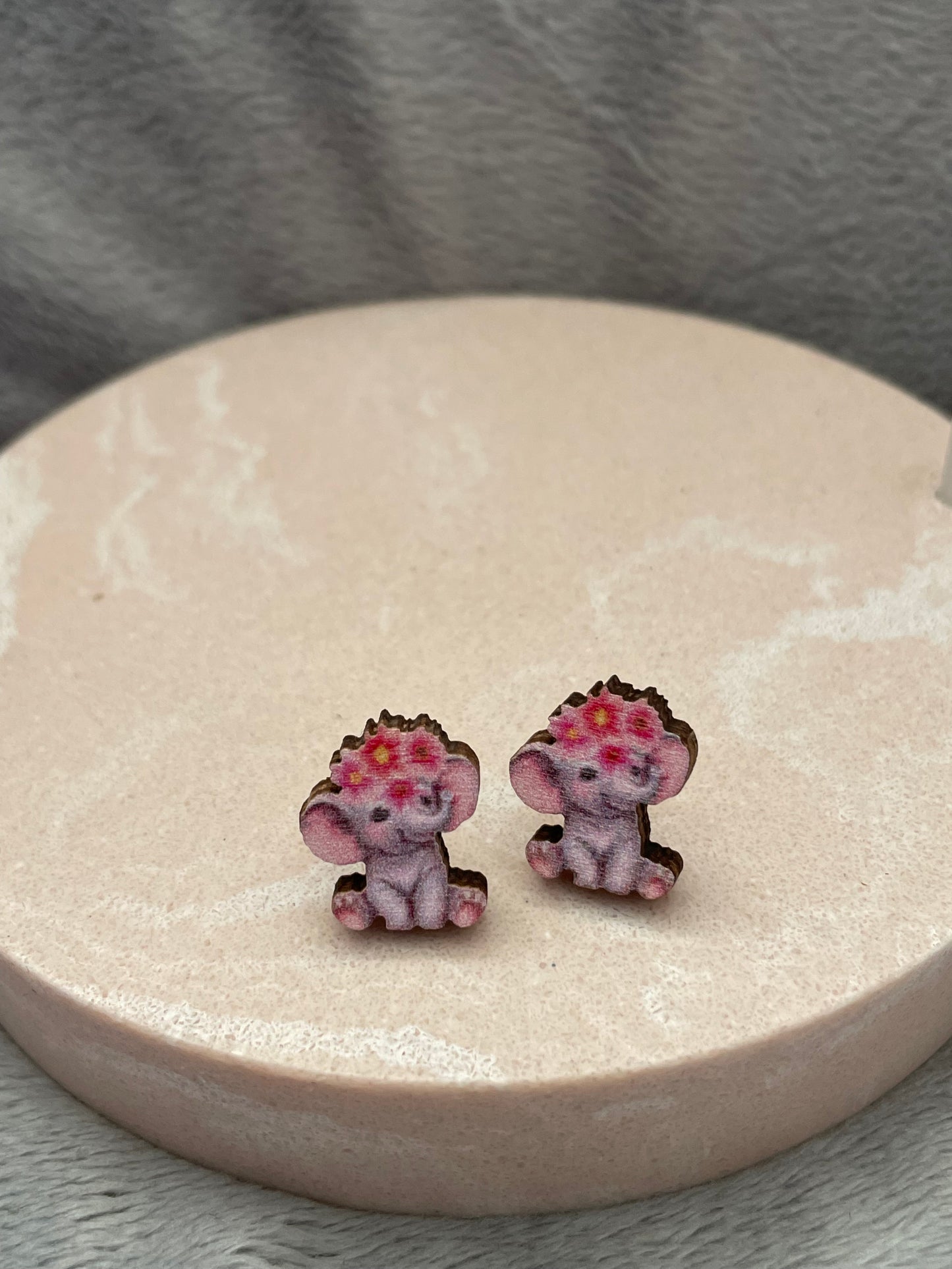 Tiny timber elephants