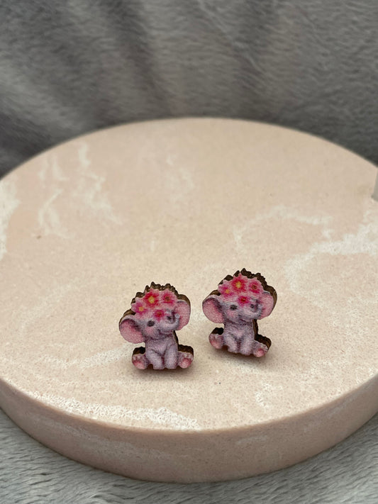 Tiny timber elephants