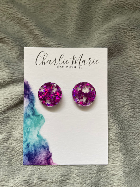Purple sparkly