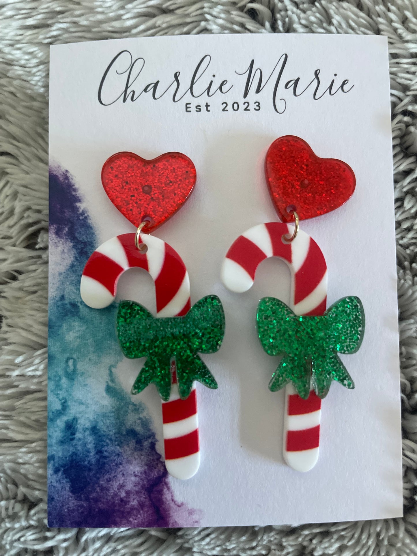 Glitter Candy Canes