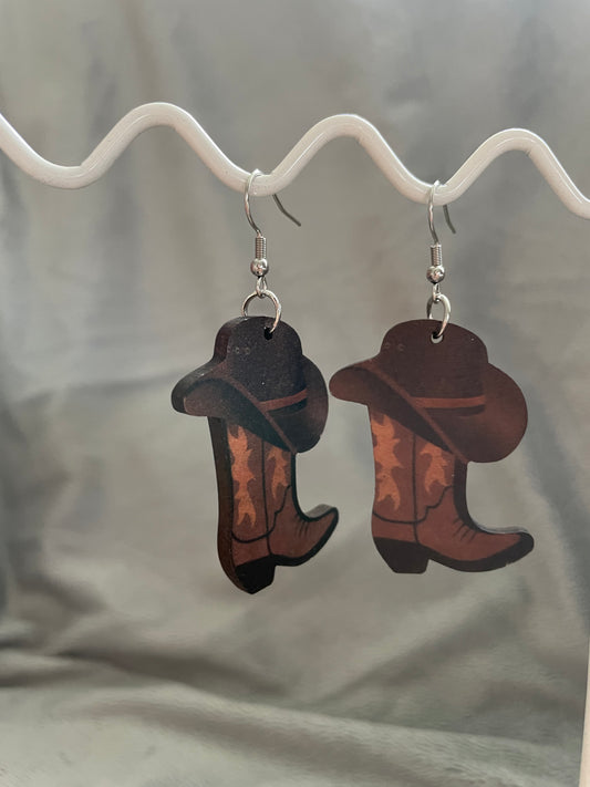 Brown hat boots (timber)