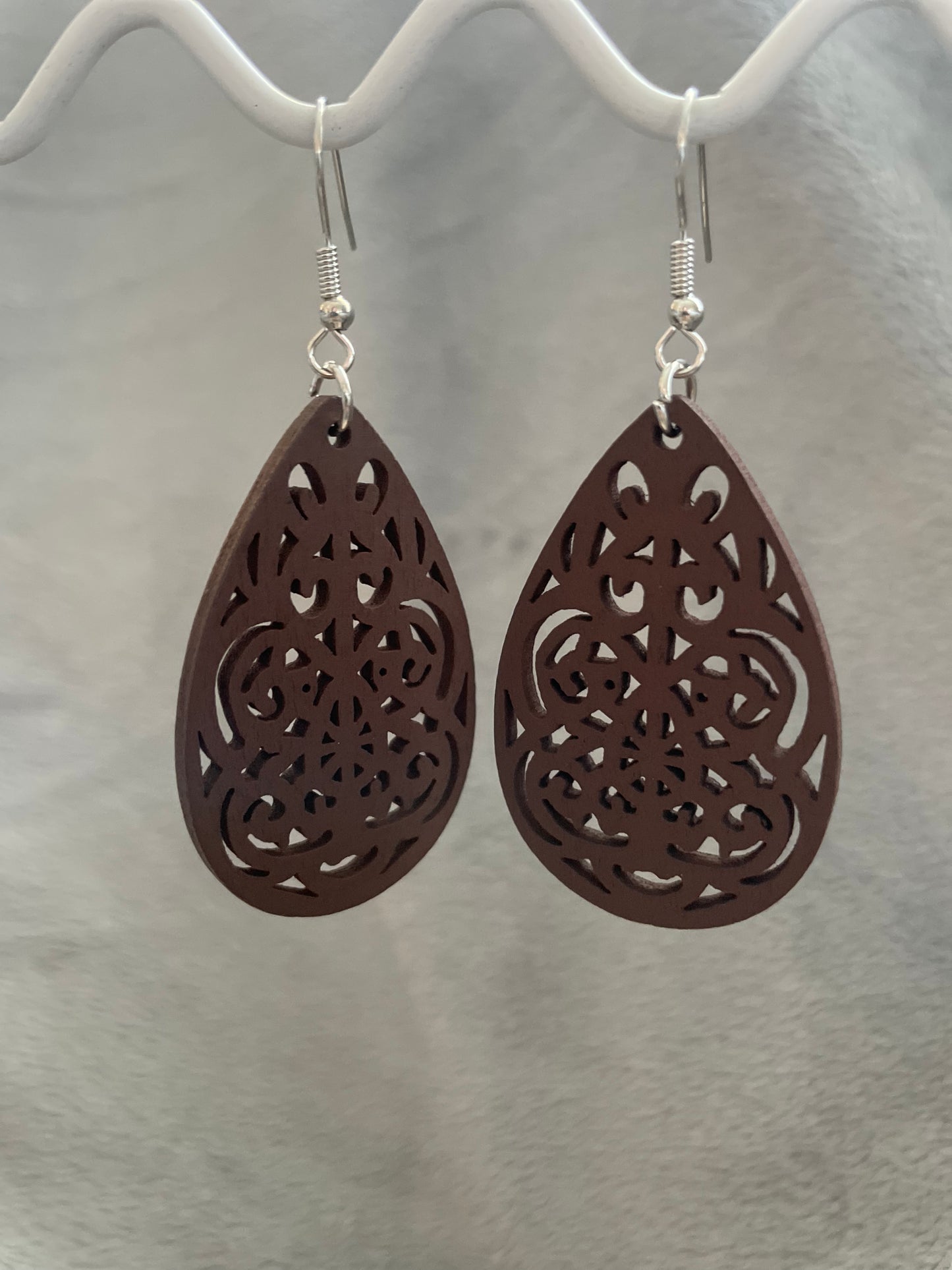 Brown timber teardrop