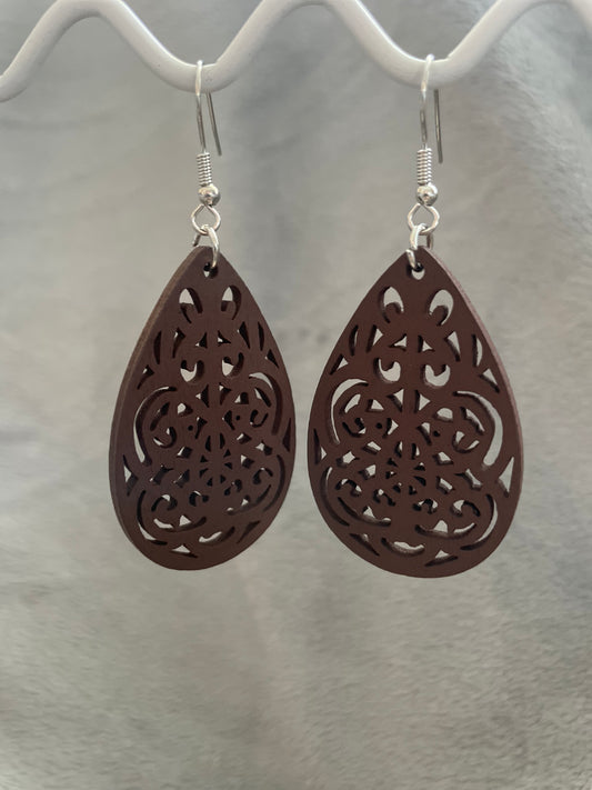 Brown timber teardrop