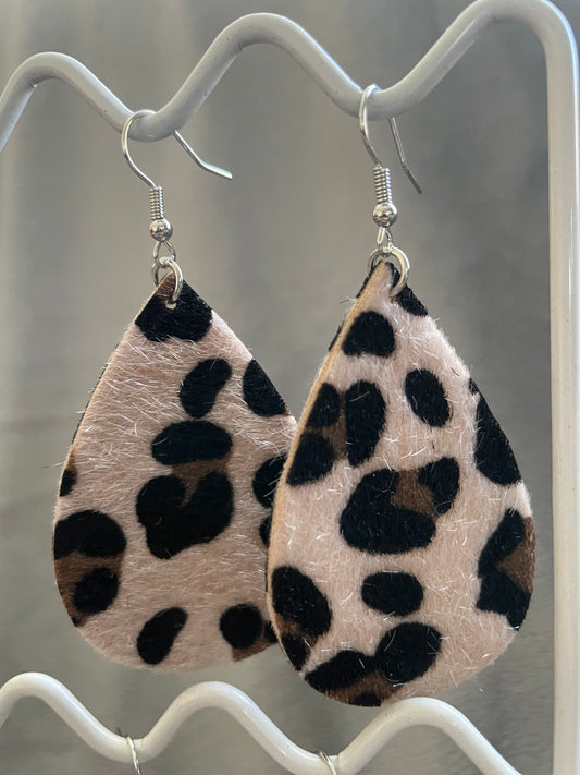 Cow print tear drop