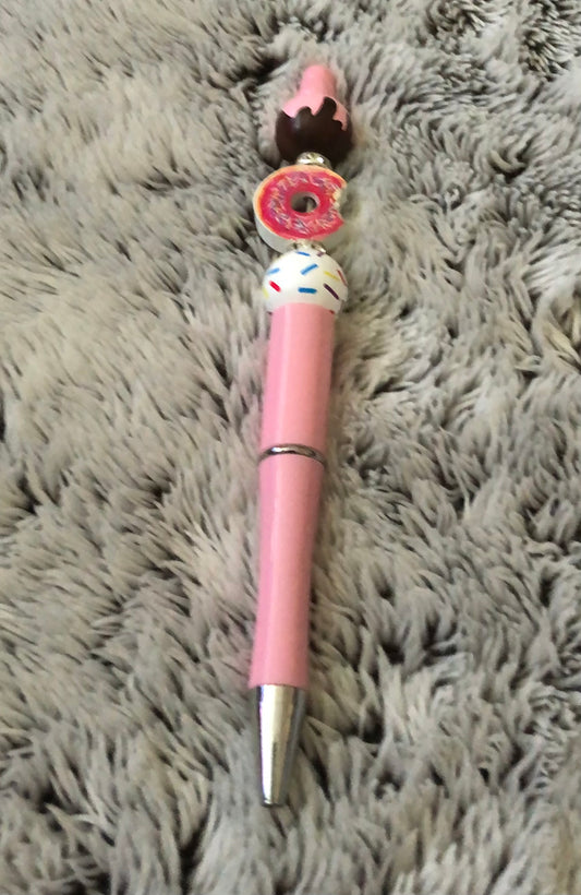 Pink donut pen