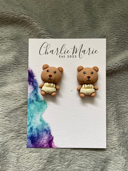 White overall teddy