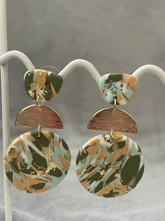 Semi circle and round Dangles