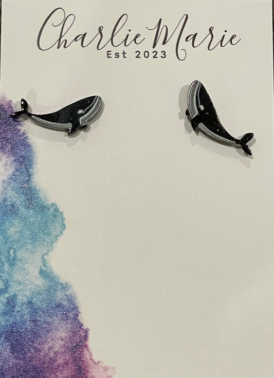 Whale Studs