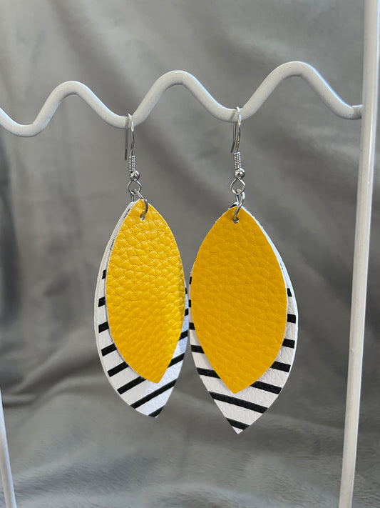 Yellow and stripe tear drop