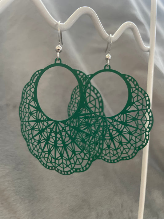 Soft metal Bohemian dangles