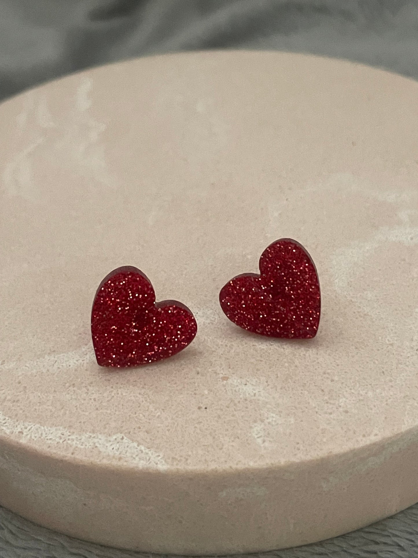 Glitter hearts